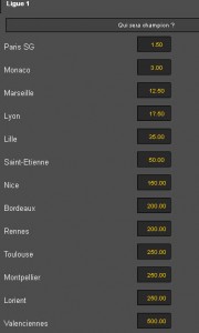 NetBetSports : Cote de Lorient pour le titre de Champion de France 2014
